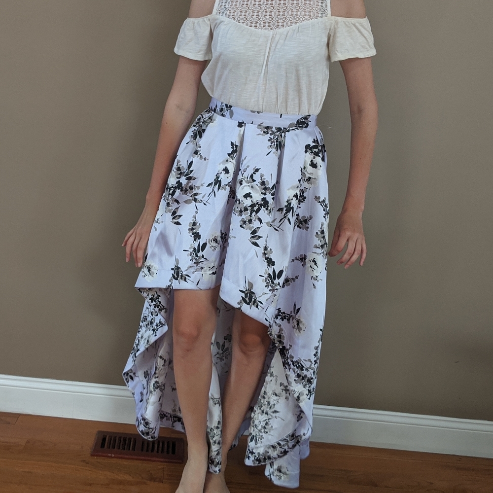 NWT Macy's Speechless Hi-Low Floral Skirt - Picture 16 of 16
